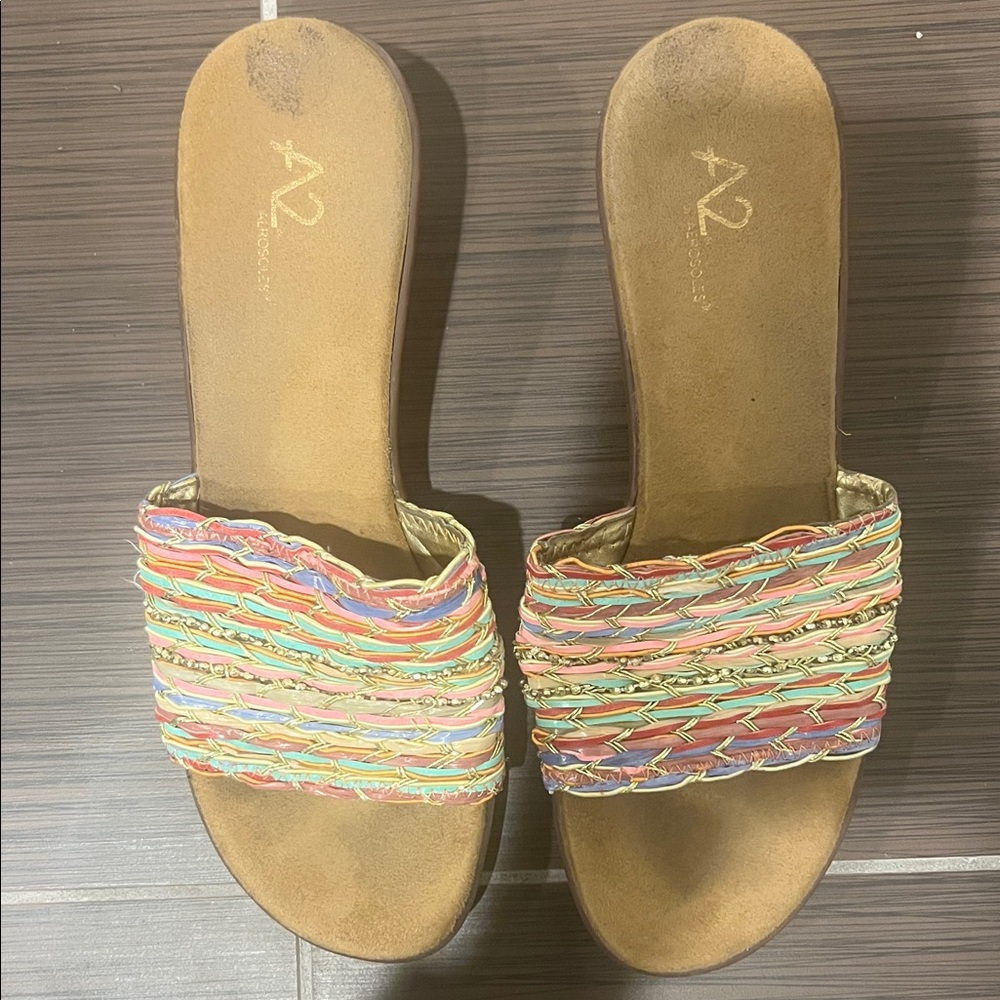 A2 By Aerosoles Women's Colorful Woven Sandals